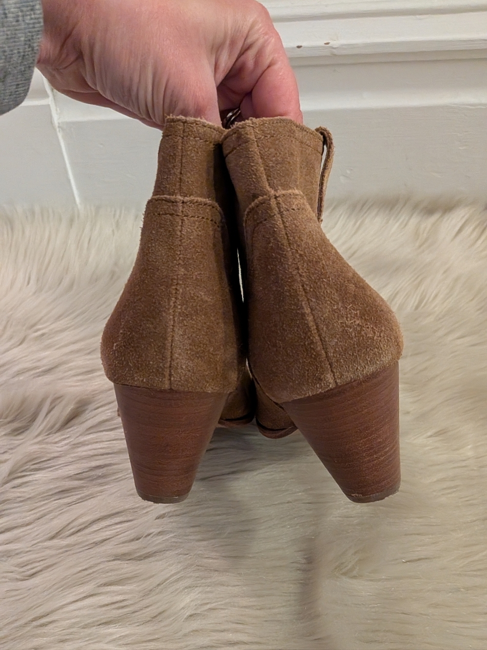 Frye Reina tan leather booties size 9.5 - Picture 4 of 8